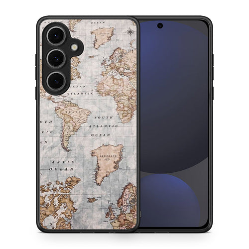World Map - Samsung Galaxy S24 FE θήκη