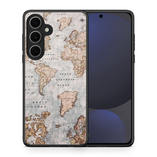 World Map - Samsung Galaxy S24 FE θήκη