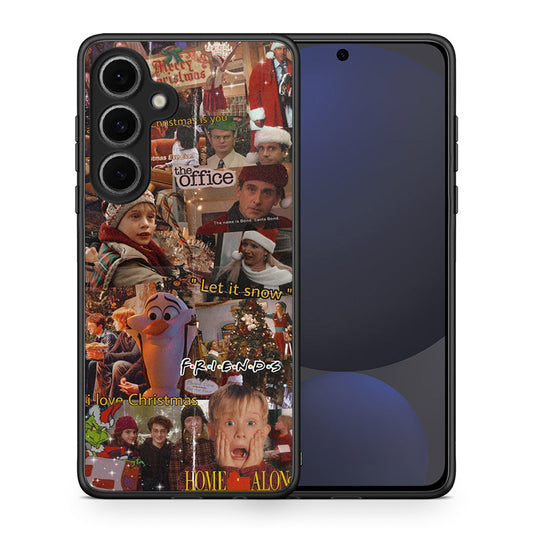 Θήκη Samsung Galaxy S24 FE Xmas Wishes από τη Smartfits με σχέδιο στο πίσω μέρος και μαύρο περίβλημα | Samsung Galaxy S24 FE Xmas Wishes case with colorful back and black bezels