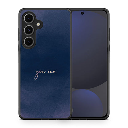 Θήκη Samsung Galaxy S24 FE You Can από τη Smartfits με σχέδιο στο πίσω μέρος και μαύρο περίβλημα | Samsung Galaxy S24 FE You Can case with colorful back and black bezels