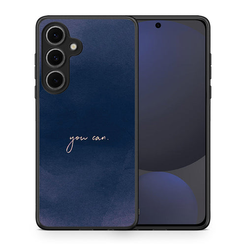 Θήκη Samsung Galaxy S24 FE You Can από τη Smartfits με σχέδιο στο πίσω μέρος και μαύρο περίβλημα | Samsung Galaxy S24 FE You Can case with colorful back and black bezels