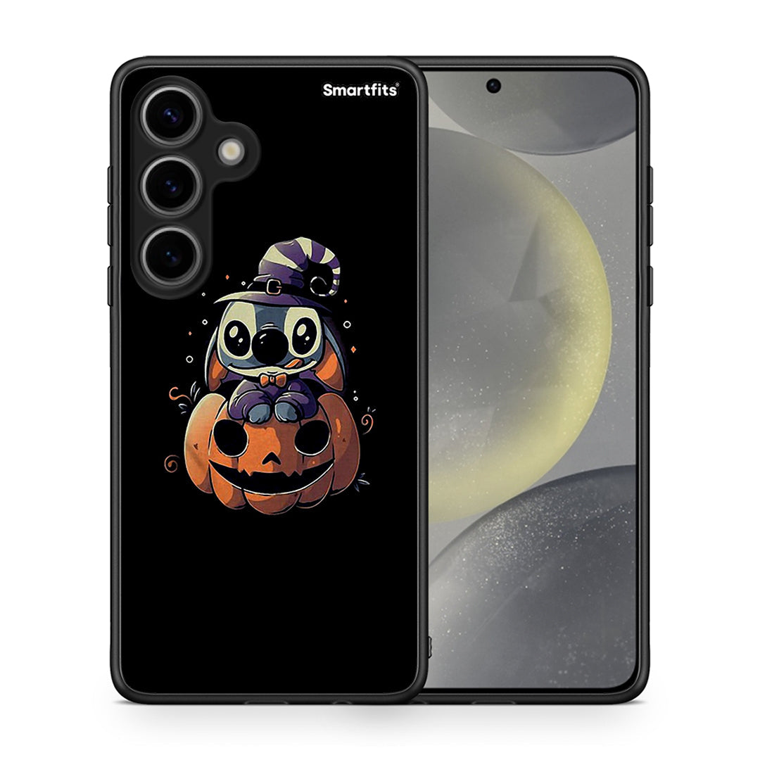 Θήκη Samsung Galaxy S24 Halloween Stitch από τη Smartfits με σχέδιο στο πίσω μέρος και μαύρο περίβλημα | Samsung Galaxy S24 Halloween Stitch case with colorful back and black bezels