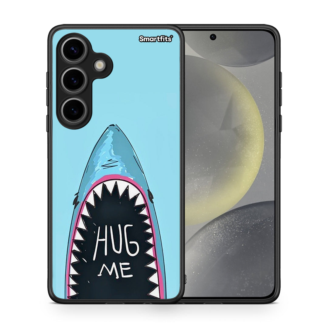 Θήκη Samsung Galaxy S24 Hug Me από τη Smartfits με σχέδιο στο πίσω μέρος και μαύρο περίβλημα | Samsung Galaxy S24 Hug Me case with colorful back and black bezels