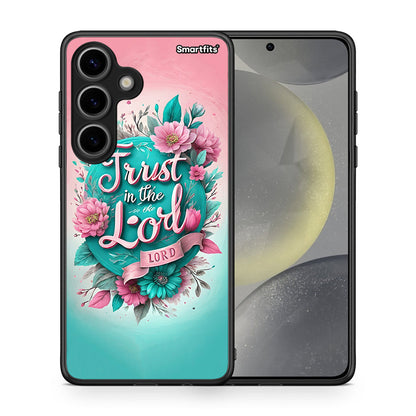 Θήκη Samsung Galaxy S24 Lord Trust από τη Smartfits με σχέδιο στο πίσω μέρος και μαύρο περίβλημα | Samsung Galaxy S24 Lord Trust case with colorful back and black bezels