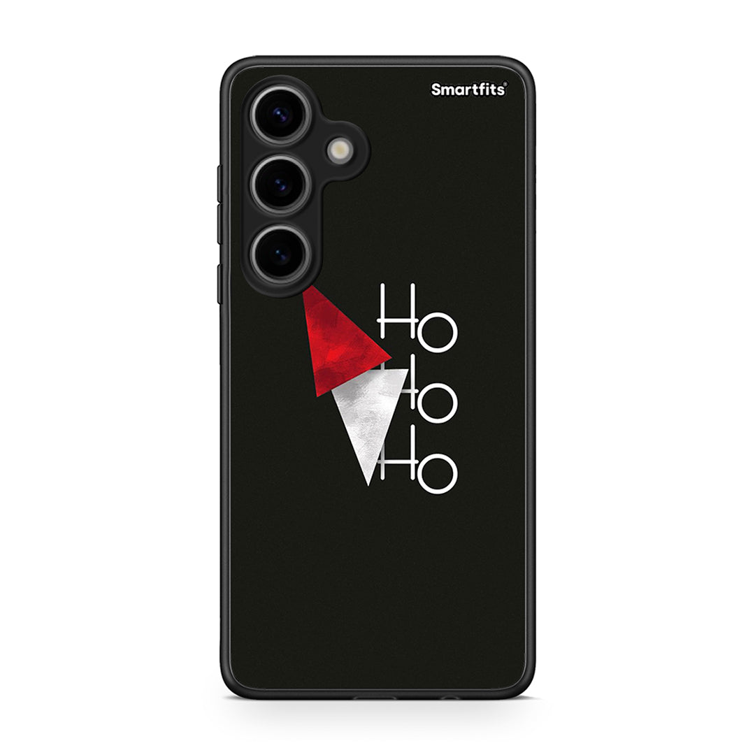 Samsung Galaxy S24 Minimal Christmas θήκη από τη Smartfits με σχέδιο στο πίσω μέρος και μαύρο περίβλημα | Smartphone case with colorful back and black bezels by Smartfits