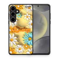 Thumbnail for Θήκη Samsung Galaxy S24 Plus Bubble Daisies από τη Smartfits με σχέδιο στο πίσω μέρος και μαύρο περίβλημα | Samsung Galaxy S24 Plus Bubble Daisies case with colorful back and black bezels