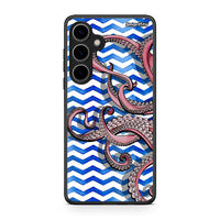 Thumbnail for Samsung Galaxy S24 Plus Chevron Devilfish θήκη από τη Smartfits με σχέδιο στο πίσω μέρος και μαύρο περίβλημα | Smartphone case with colorful back and black bezels by Smartfits