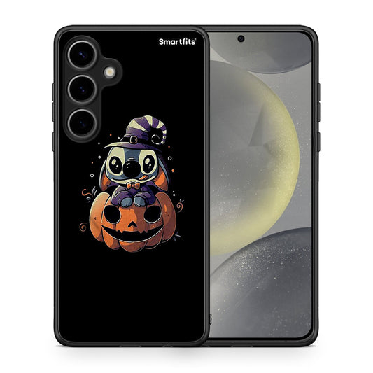 Θήκη Samsung Galaxy S24 Plus Halloween Stitch από τη Smartfits με σχέδιο στο πίσω μέρος και μαύρο περίβλημα | Samsung Galaxy S24 Plus Halloween Stitch case with colorful back and black bezels
