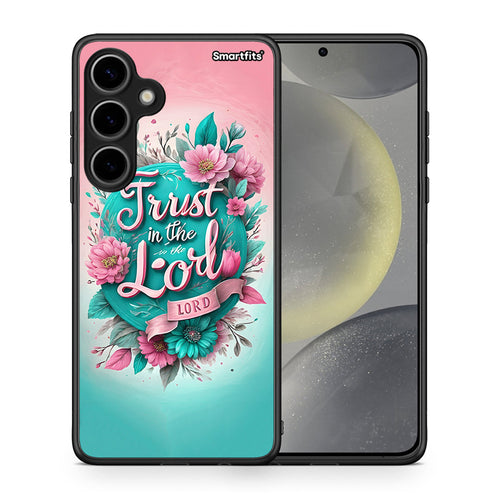 Θήκη Samsung Galaxy S24 Plus Lord Trust από τη Smartfits με σχέδιο στο πίσω μέρος και μαύρο περίβλημα | Samsung Galaxy S24 Plus Lord Trust case with colorful back and black bezels