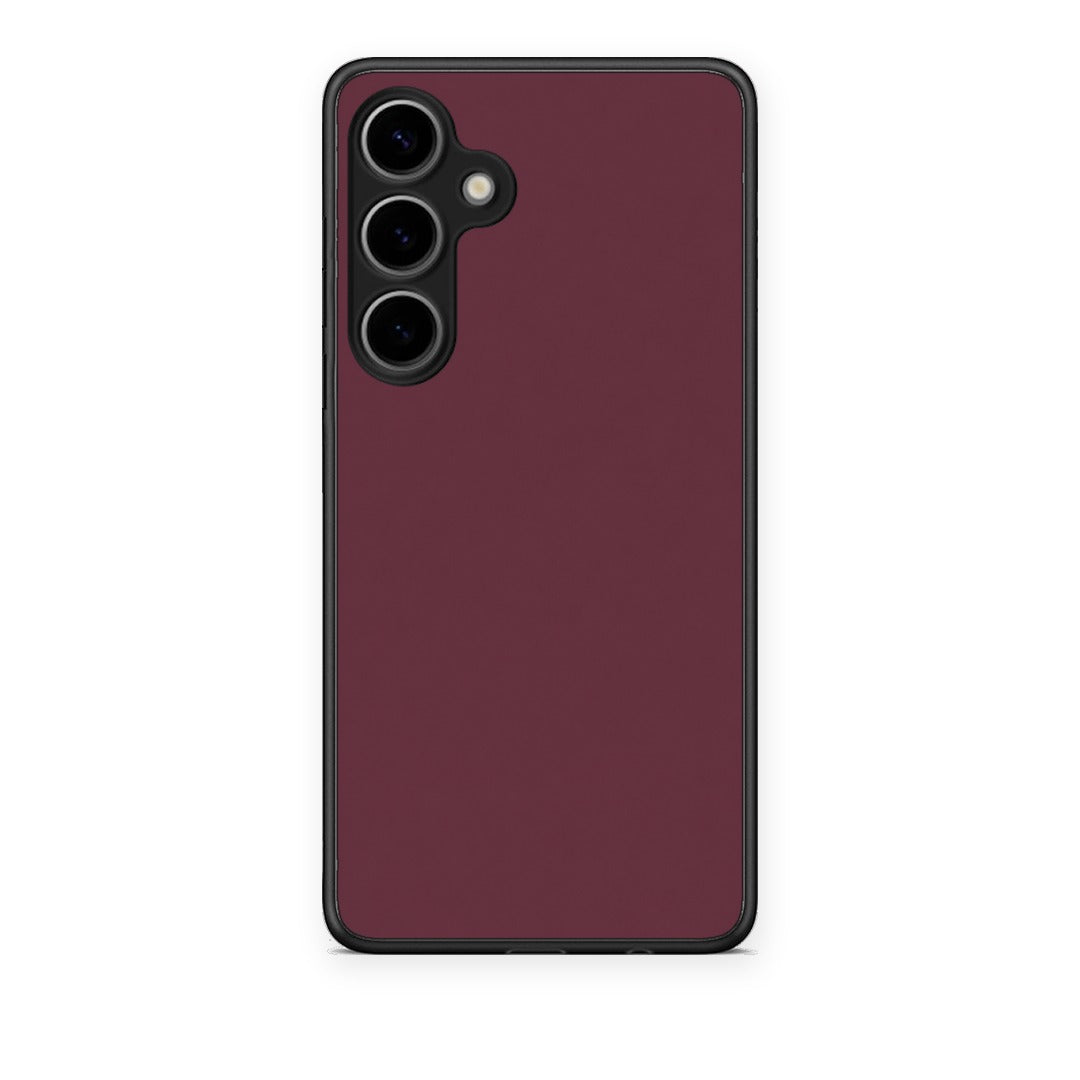 Θήκη Samsung Galaxy S24 Plus Muted Burgundy από τη Smartfits με σχέδιο στο πίσω μέρος και μαύρο περίβλημα | Samsung Galaxy S24 Plus Muted Burgundy case with colorful back and black bezels