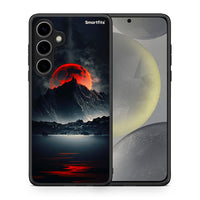 Thumbnail for Θήκη Samsung Galaxy S24 Plus Red Full Moon από τη Smartfits με σχέδιο στο πίσω μέρος και μαύρο περίβλημα | Samsung Galaxy S24 Plus Red Full Moon case with colorful back and black bezels