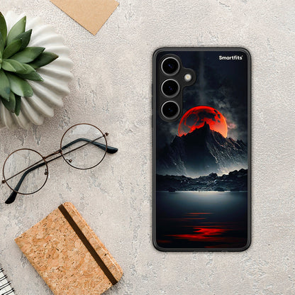 Red Full Moon - Samsung Galaxy S24 Plus θήκη