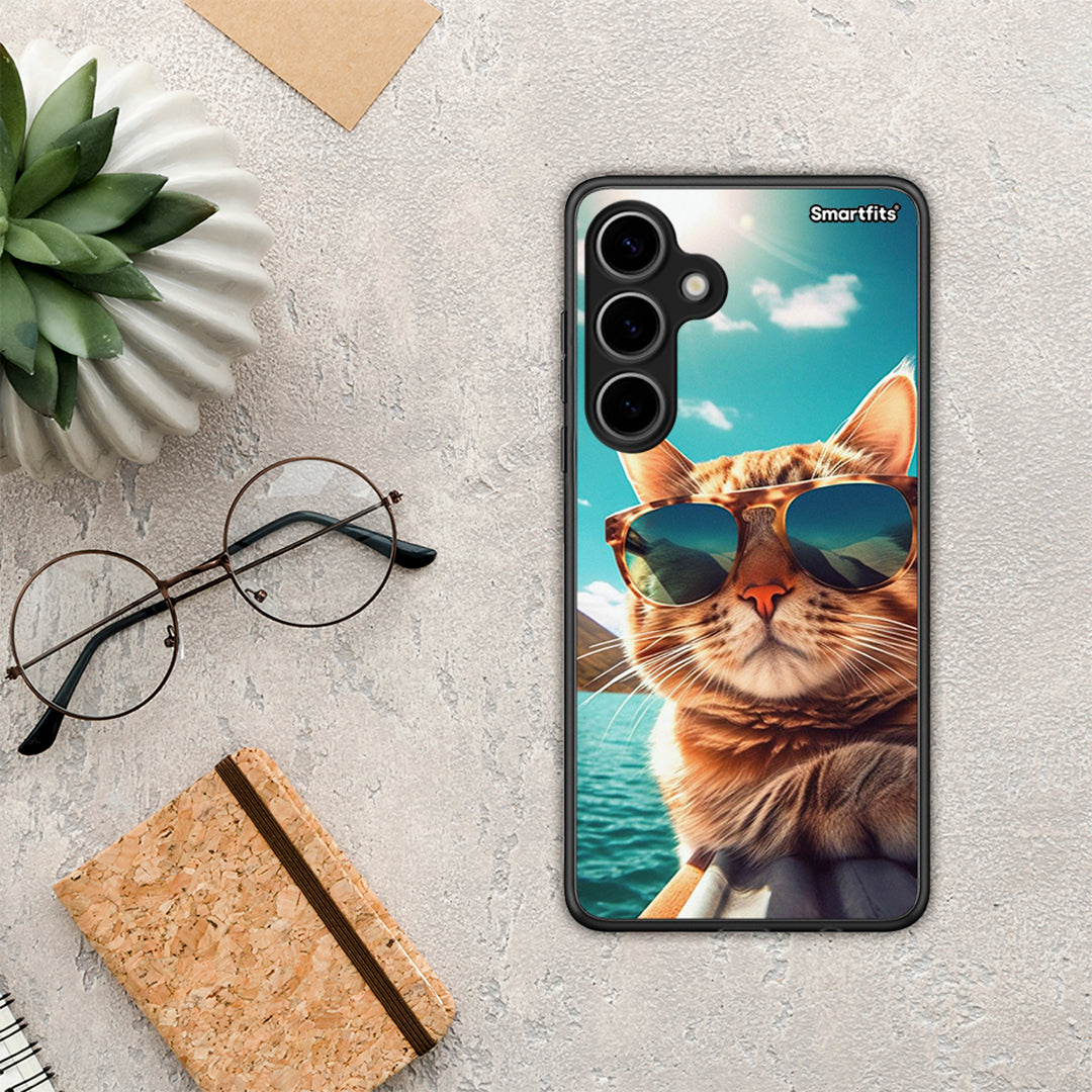 Summer Cat - Samsung Galaxy S24 Plus θήκη