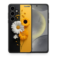 Thumbnail for Θήκη Samsung Galaxy S24 Plus Yellow Daisies από τη Smartfits με σχέδιο στο πίσω μέρος και μαύρο περίβλημα | Samsung Galaxy S24 Plus Yellow Daisies case with colorful back and black bezels