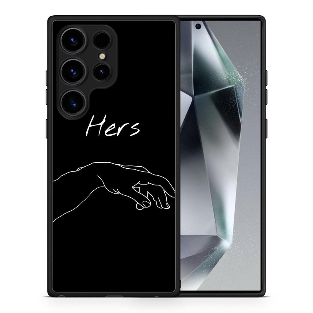 Θήκη Samsung Galaxy S24 Ultra Aesthetic Love 1 από τη Smartfits με σχέδιο στο πίσω μέρος και μαύρο περίβλημα | Samsung Galaxy S24 Ultra Aesthetic Love 1 Case with Colorful Back and Black Bezels