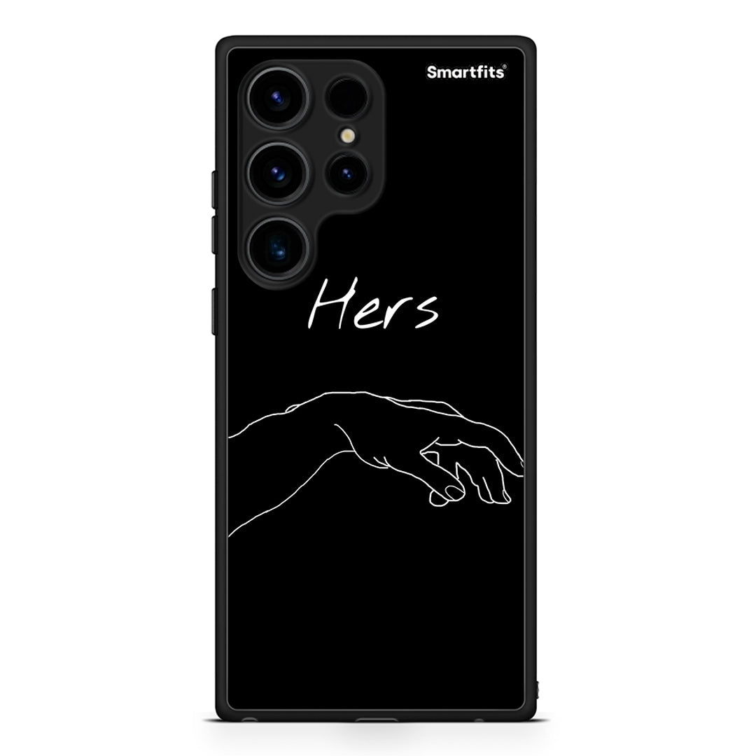 Θήκη Samsung Galaxy S24 Ultra Aesthetic Love 1 από τη Smartfits με σχέδιο στο πίσω μέρος και μαύρο περίβλημα | Samsung Galaxy S24 Ultra Aesthetic Love 1 Case with Colorful Back and Black Bezels