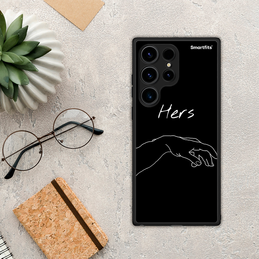 Θήκη Samsung Galaxy S24 Ultra Aesthetic Love 1 από τη Smartfits με σχέδιο στο πίσω μέρος και μαύρο περίβλημα | Samsung Galaxy S24 Ultra Aesthetic Love 1 Case with Colorful Back and Black Bezels