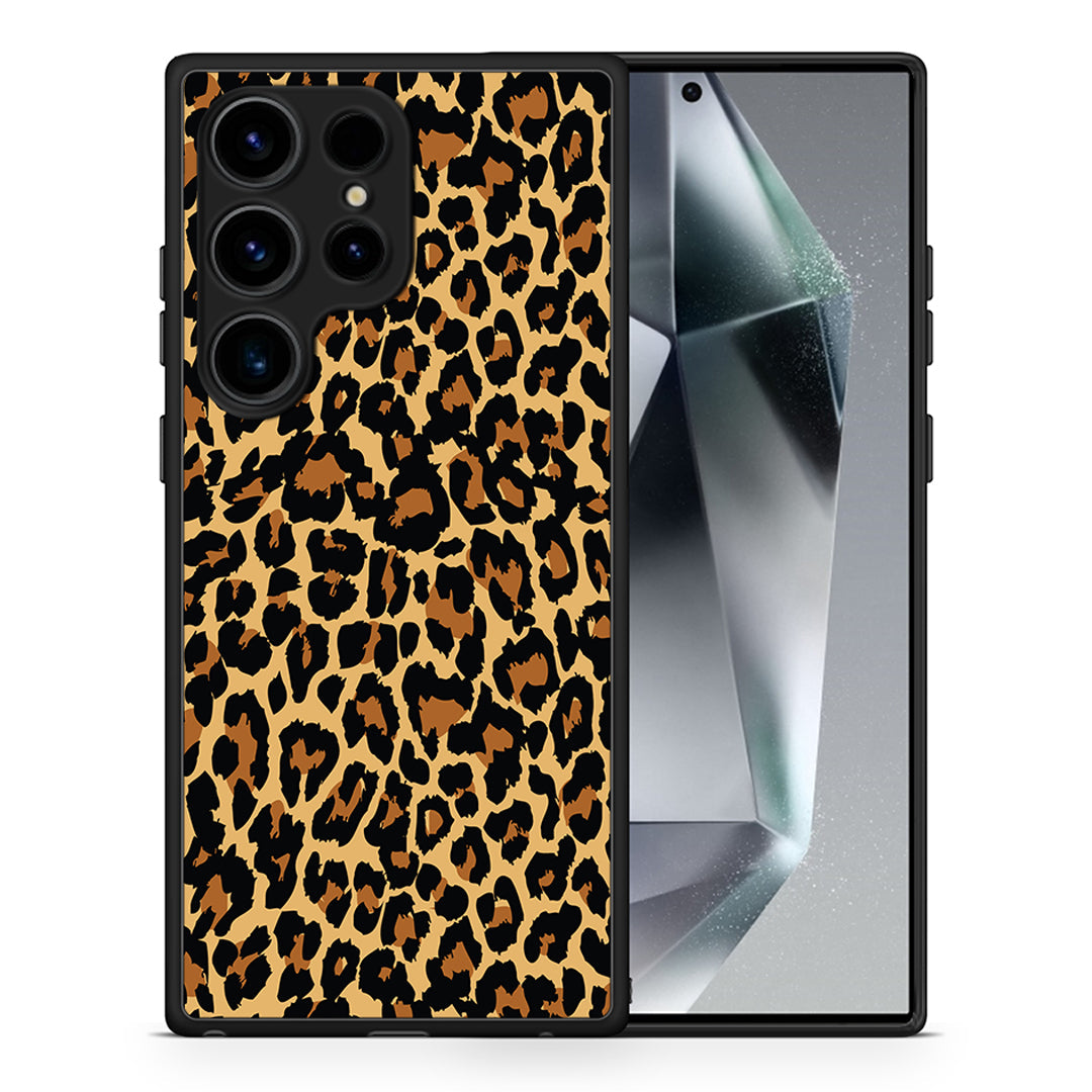 Θήκη Samsung Galaxy S24 Ultra Animal Leopard από τη Smartfits με σχέδιο στο πίσω μέρος και μαύρο περίβλημα | Samsung Galaxy S24 Ultra Animal Leopard Case with Colorful Back and Black Bezels