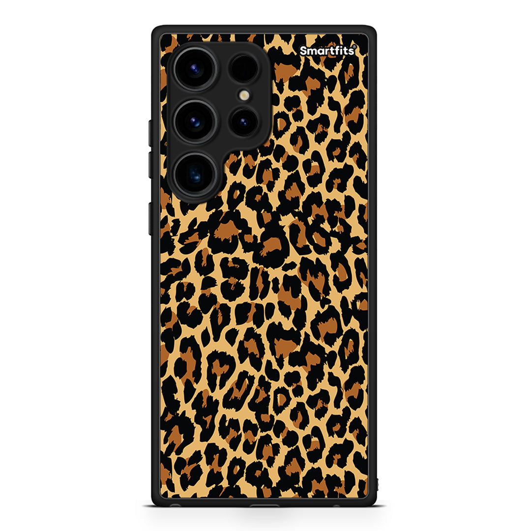 Θήκη Samsung Galaxy S24 Ultra Animal Leopard από τη Smartfits με σχέδιο στο πίσω μέρος και μαύρο περίβλημα | Samsung Galaxy S24 Ultra Animal Leopard Case with Colorful Back and Black Bezels