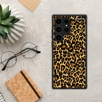 Θήκη Samsung Galaxy S24 Ultra Animal Leopard από τη Smartfits με σχέδιο στο πίσω μέρος και μαύρο περίβλημα | Samsung Galaxy S24 Ultra Animal Leopard Case with Colorful Back and Black Bezels