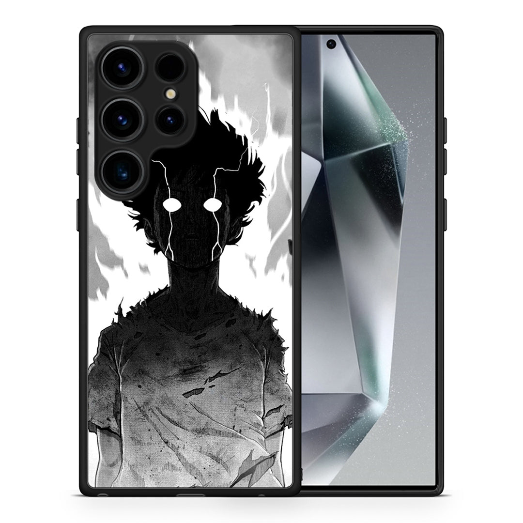 Θήκη Samsung Galaxy S24 Ultra Anime Boy από τη Smartfits με σχέδιο στο πίσω μέρος και μαύρο περίβλημα | Samsung Galaxy S24 Ultra Anime Boy Case with Colorful Back and Black Bezels