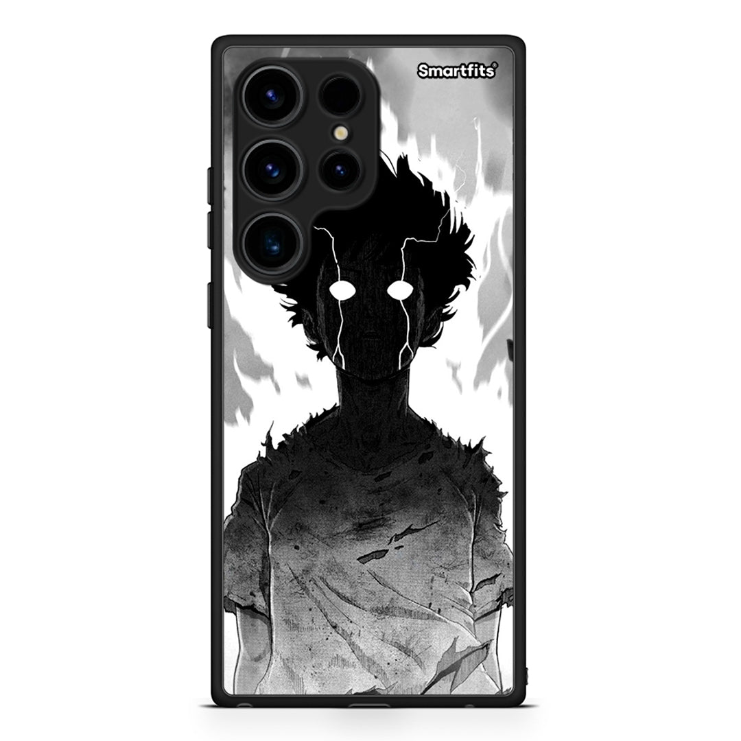 Θήκη Samsung Galaxy S24 Ultra Anime Boy από τη Smartfits με σχέδιο στο πίσω μέρος και μαύρο περίβλημα | Samsung Galaxy S24 Ultra Anime Boy Case with Colorful Back and Black Bezels