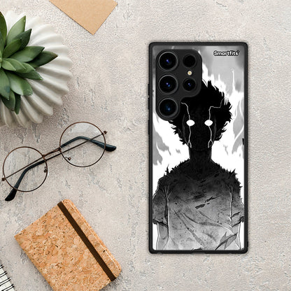 Θήκη Samsung Galaxy S24 Ultra Anime Boy από τη Smartfits με σχέδιο στο πίσω μέρος και μαύρο περίβλημα | Samsung Galaxy S24 Ultra Anime Boy Case with Colorful Back and Black Bezels