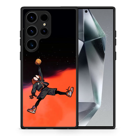 Θήκη Samsung Galaxy S24 Ultra Basketball Hero από τη Smartfits με σχέδιο στο πίσω μέρος και μαύρο περίβλημα | Samsung Galaxy S24 Ultra Basketball Hero Case with Colorful Back and Black Bezels