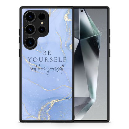 Θήκη Samsung Galaxy S24 Ultra Be Yourself από τη Smartfits με σχέδιο στο πίσω μέρος και μαύρο περίβλημα | Samsung Galaxy S24 Ultra Be Yourself Case with Colorful Back and Black Bezels