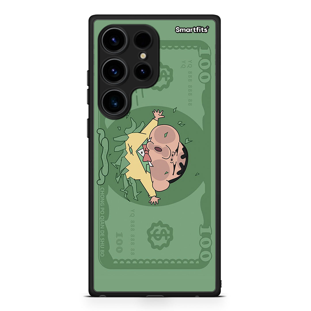 Θήκη Samsung Galaxy S24 Ultra Big Money από τη Smartfits με σχέδιο στο πίσω μέρος και μαύρο περίβλημα | Samsung Galaxy S24 Ultra Big Money Case with Colorful Back and Black Bezels