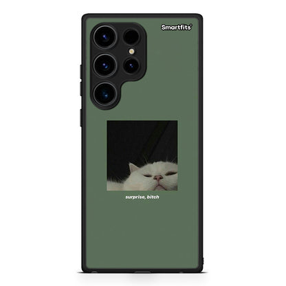 Θήκη Samsung Galaxy S24 Ultra Bitch Surprise από τη Smartfits με σχέδιο στο πίσω μέρος και μαύρο περίβλημα | Samsung Galaxy S24 Ultra Bitch Surprise Case with Colorful Back and Black Bezels