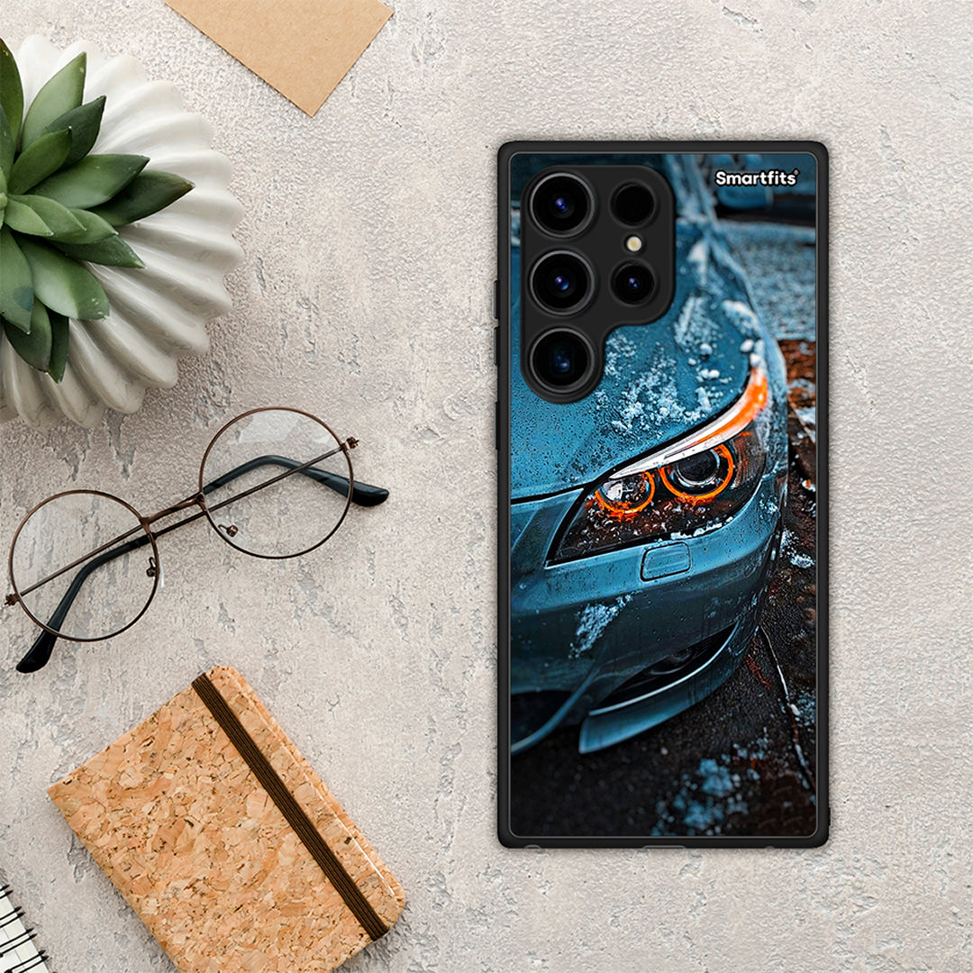 Θήκη Samsung Galaxy S24 Ultra Bmw E60 από τη Smartfits με σχέδιο στο πίσω μέρος και μαύρο περίβλημα | Samsung Galaxy S24 Ultra Bmw E60 Case with Colorful Back and Black Bezels