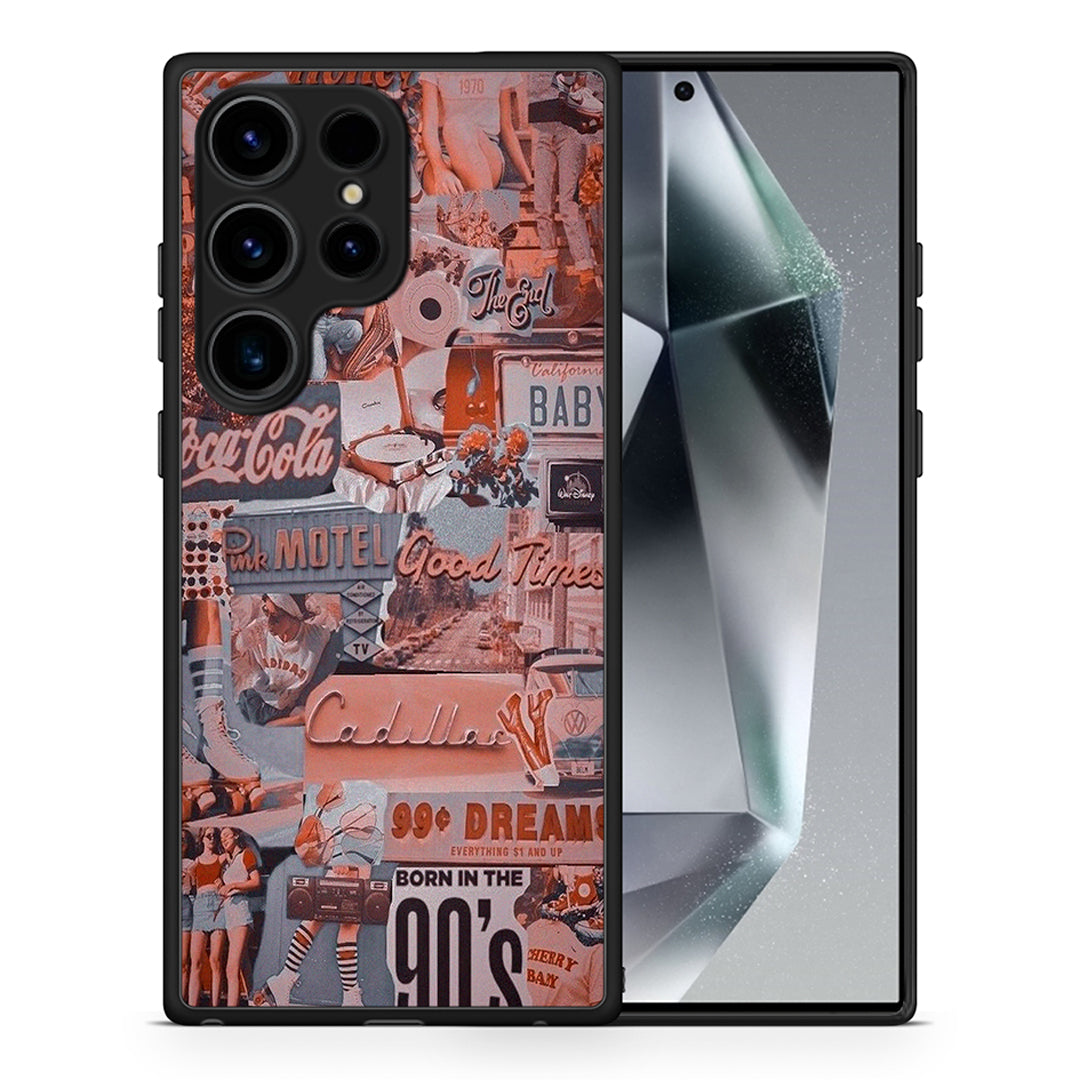 Θήκη Samsung Galaxy S24 Ultra Born In 90s από τη Smartfits με σχέδιο στο πίσω μέρος και μαύρο περίβλημα | Samsung Galaxy S24 Ultra Born In 90s Case with Colorful Back and Black Bezels