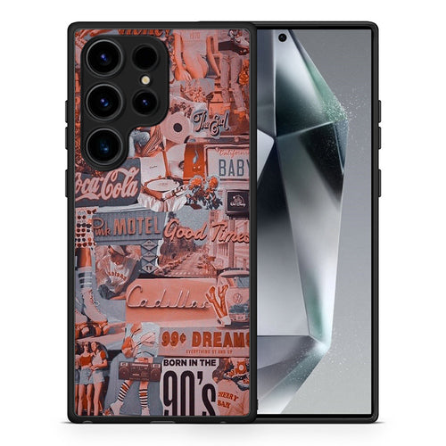 Θήκη Samsung Galaxy S24 Ultra Born In 90s από τη Smartfits με σχέδιο στο πίσω μέρος και μαύρο περίβλημα | Samsung Galaxy S24 Ultra Born In 90s Case with Colorful Back and Black Bezels