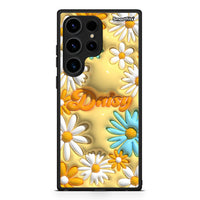 Thumbnail for Θήκη Samsung Galaxy S24 Ultra Bubble Daisies από τη Smartfits με σχέδιο στο πίσω μέρος και μαύρο περίβλημα | Samsung Galaxy S24 Ultra Bubble Daisies Case with Colorful Back and Black Bezels