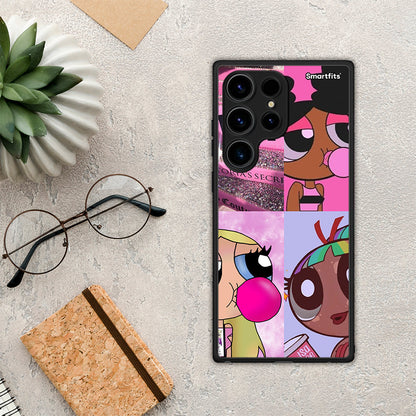 Θήκη Samsung Galaxy S24 Ultra Bubble Girls από τη Smartfits με σχέδιο στο πίσω μέρος και μαύρο περίβλημα | Samsung Galaxy S24 Ultra Bubble Girls Case with Colorful Back and Black Bezels