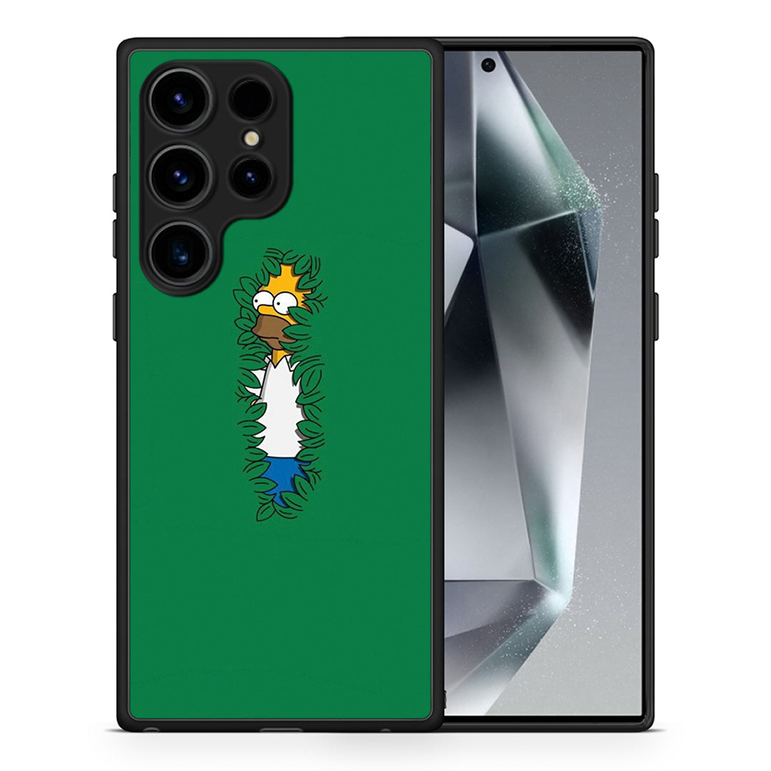 Θήκη Samsung Galaxy S24 Ultra Bush Man από τη Smartfits με σχέδιο στο πίσω μέρος και μαύρο περίβλημα | Samsung Galaxy S24 Ultra Bush Man Case with Colorful Back and Black Bezels