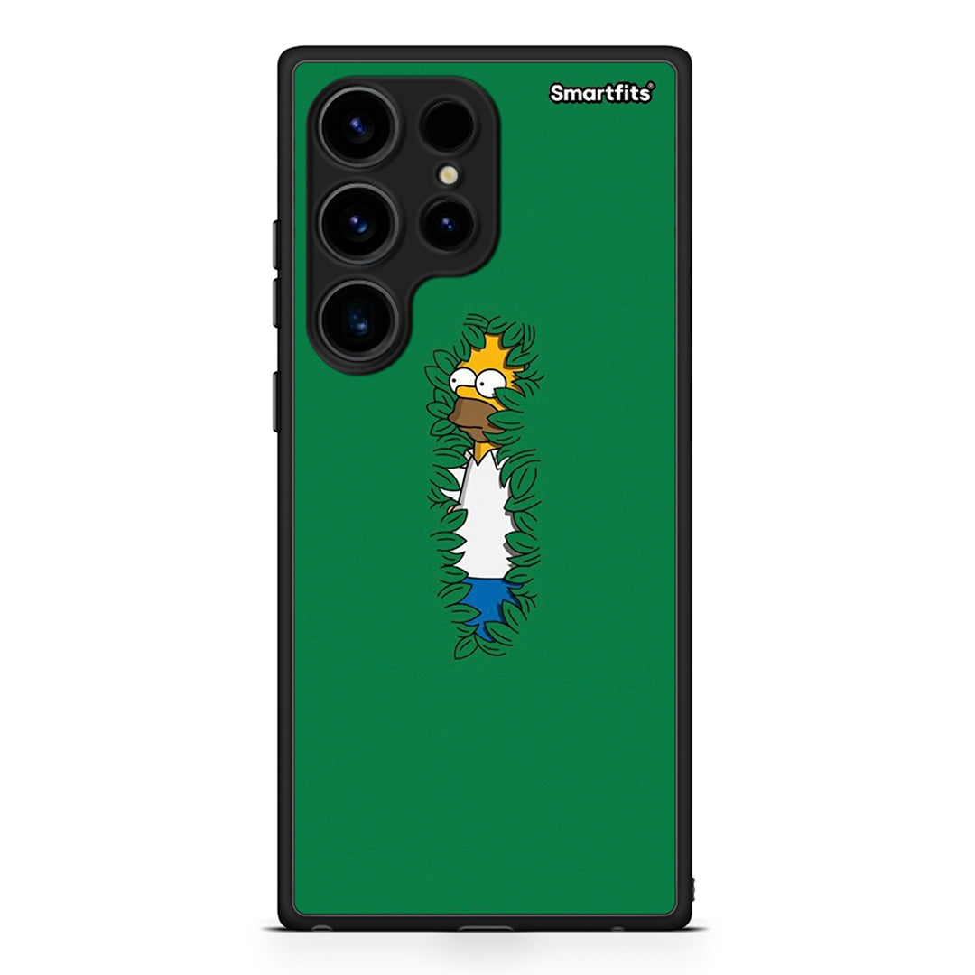 Θήκη Samsung Galaxy S24 Ultra Bush Man από τη Smartfits με σχέδιο στο πίσω μέρος και μαύρο περίβλημα | Samsung Galaxy S24 Ultra Bush Man Case with Colorful Back and Black Bezels