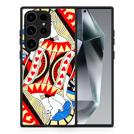 Θήκη Samsung Galaxy S24 Ultra Card Love από τη Smartfits με σχέδιο στο πίσω μέρος και μαύρο περίβλημα | Samsung Galaxy S24 Ultra Card Love Case with Colorful Back and Black Bezels