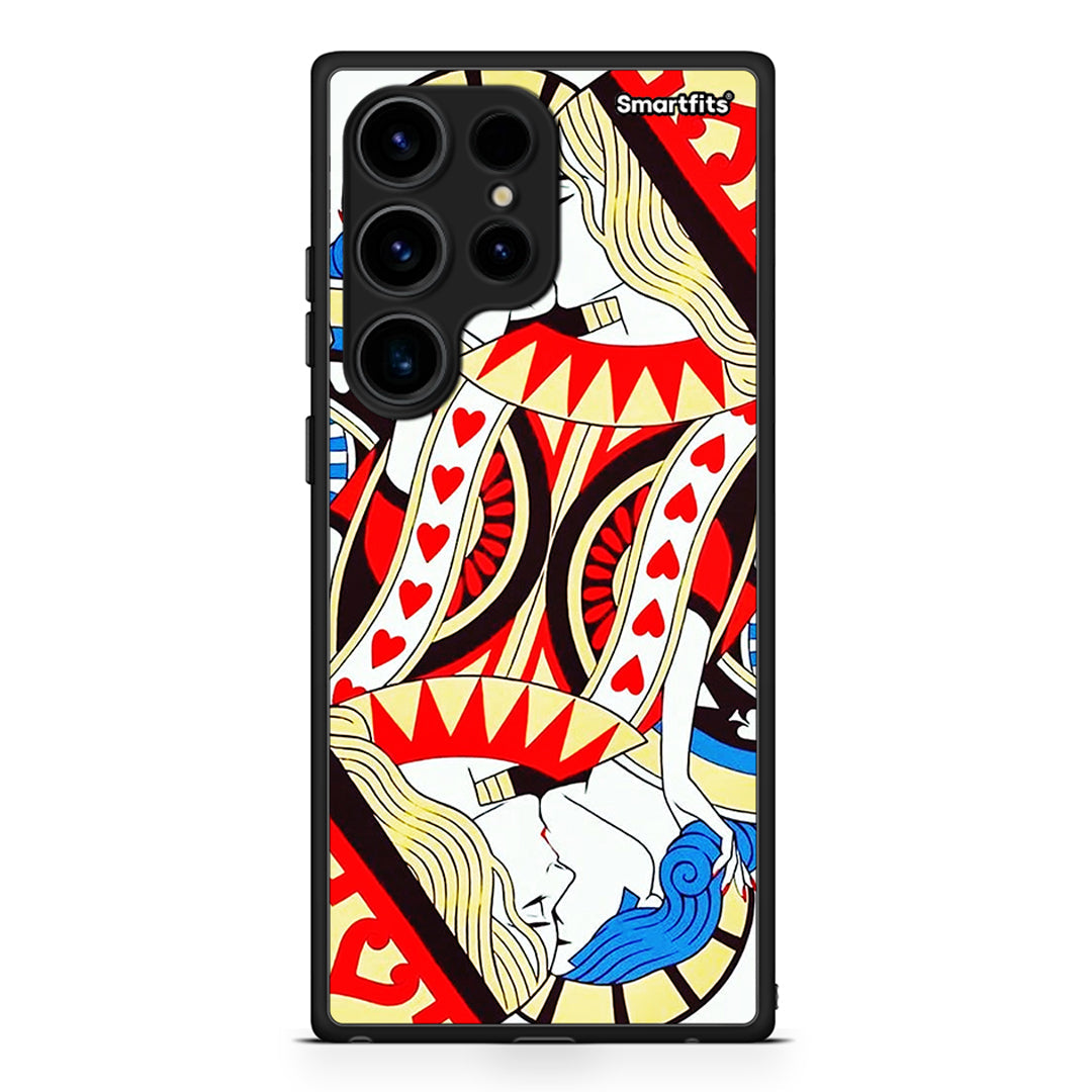 Θήκη Samsung Galaxy S24 Ultra Card Love από τη Smartfits με σχέδιο στο πίσω μέρος και μαύρο περίβλημα | Samsung Galaxy S24 Ultra Card Love Case with Colorful Back and Black Bezels