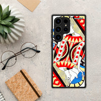 Thumbnail for Θήκη Samsung Galaxy S24 Ultra Card Love από τη Smartfits με σχέδιο στο πίσω μέρος και μαύρο περίβλημα | Samsung Galaxy S24 Ultra Card Love Case with Colorful Back and Black Bezels