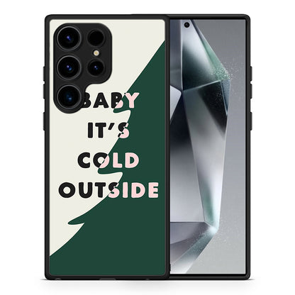 Θήκη Samsung Galaxy S24 Ultra Cold Outside από τη Smartfits με σχέδιο στο πίσω μέρος και μαύρο περίβλημα | Samsung Galaxy S24 Ultra Cold Outside Case with Colorful Back and Black Bezels