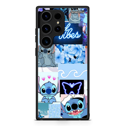 Θήκη Samsung Galaxy S24 Ultra Collage Good Vibes από τη Smartfits με σχέδιο στο πίσω μέρος και μαύρο περίβλημα | Samsung Galaxy S24 Ultra Collage Good Vibes Case with Colorful Back and Black Bezels