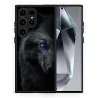Thumbnail for Θήκη Samsung Galaxy S24 Ultra Dark Wolf από τη Smartfits με σχέδιο στο πίσω μέρος και μαύρο περίβλημα | Samsung Galaxy S24 Ultra Dark Wolf Case with Colorful Back and Black Bezels