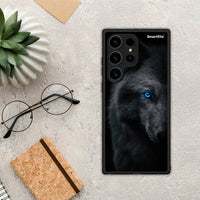 Thumbnail for Θήκη Samsung Galaxy S24 Ultra Dark Wolf από τη Smartfits με σχέδιο στο πίσω μέρος και μαύρο περίβλημα | Samsung Galaxy S24 Ultra Dark Wolf Case with Colorful Back and Black Bezels
