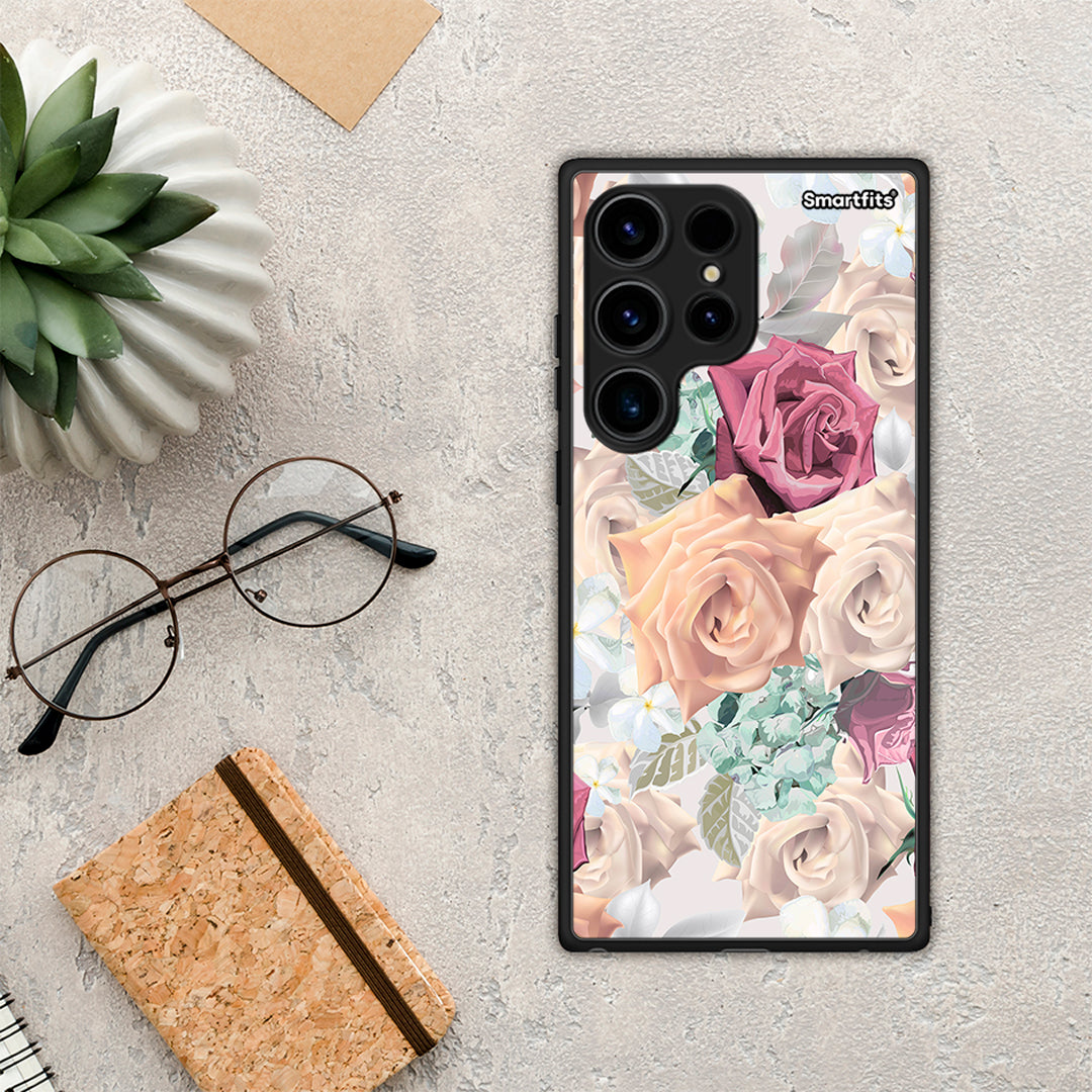 Θήκη Samsung Galaxy S24 Ultra Floral Bouquet από τη Smartfits με σχέδιο στο πίσω μέρος και μαύρο περίβλημα | Samsung Galaxy S24 Ultra Floral Bouquet Case with Colorful Back and Black Bezels