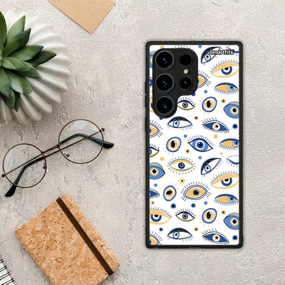 Θήκη Samsung Galaxy S24 Ultra Ftou Ftou από τη Smartfits με σχέδιο στο πίσω μέρος και μαύρο περίβλημα | Samsung Galaxy S24 Ultra Ftou Ftou Case with Colorful Back and Black Bezels