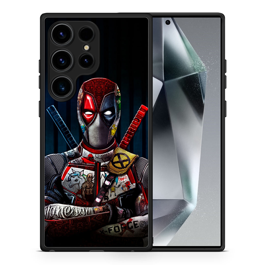 Θήκη Samsung Galaxy S24 Ultra Funny Guy από τη Smartfits με σχέδιο στο πίσω μέρος και μαύρο περίβλημα | Samsung Galaxy S24 Ultra Funny Guy Case with Colorful Back and Black Bezels