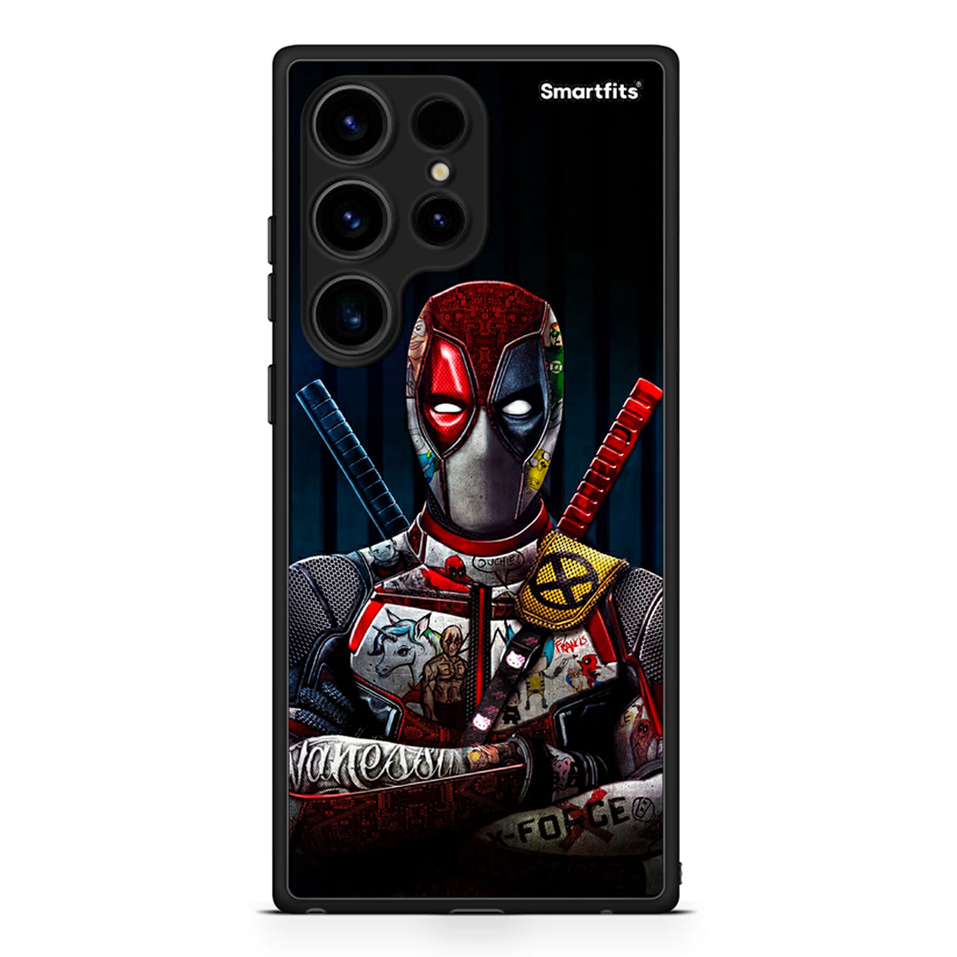 Θήκη Samsung Galaxy S24 Ultra Funny Guy από τη Smartfits με σχέδιο στο πίσω μέρος και μαύρο περίβλημα | Samsung Galaxy S24 Ultra Funny Guy Case with Colorful Back and Black Bezels