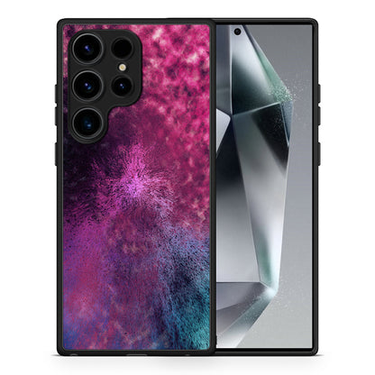 Θήκη Samsung Galaxy S24 Ultra Galactic Aurora από τη Smartfits με σχέδιο στο πίσω μέρος και μαύρο περίβλημα | Samsung Galaxy S24 Ultra Galactic Aurora Case with Colorful Back and Black Bezels